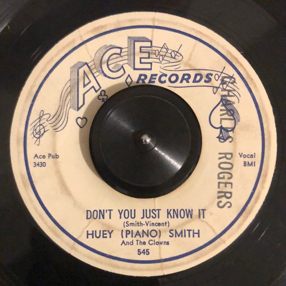 Huey Piano Smith Don't You Just Know It Vinyl 45 Record - Picture 4 of 5